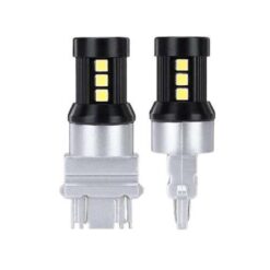 FOCO 12V 3157 15LED LUPA ESTROBO (SIN POLARIDAD) BCO