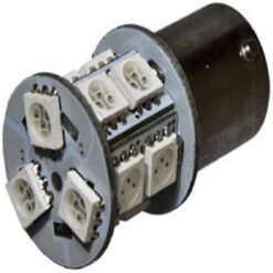 FOCO 12V 1157 2POLOS P/DISPAREJAS 13LED FIJO ROJO