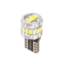FOCO 12V T10 PELLIZCO 18LED FIJO BLANCO SIN POLARIDAD