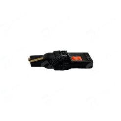 FOCO 12V T10 PELLIZCO NEGRO 4LED FIJO ROJO