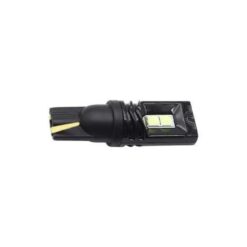 FOCO 12V T10 PELLIZCO NEGRO 4LED FIJO AZUL