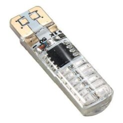 FOCO 24V T10 SILICON 24LED ESTROBO AZUL