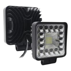 FARO 12V/24V CUADRADO 4" 41LED 48W BLANCO C/ESTROBO