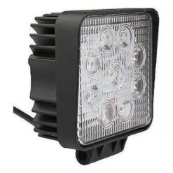 FARO 12V/24V CUADRADO 9LED ROBUSTO REFORZADO FIJO