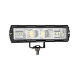 FARO LED 12V/24V RECTANGULAR 2LUPAS BARRA BICOLOR LUPA AMBAR/BLANCO W10