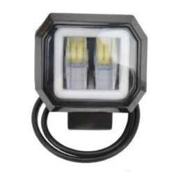 FARO CUADRADO 2.5" LUPA ARO ROJO 1MG