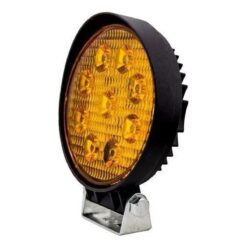 FARO 12V/24V REDONDO 4" 9LED AMBAR/AMB ESTROBO 3MG