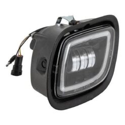 FARO DE NIEBLA FREGHTLINER CASCADIA 08- LED/ARO ANGEL IZQUIERDO FONDO NEGRO