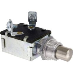 INTERRUPTOR BOTON DE MARCHA METALICO 1PASO REBOTE 2TERMINALES IMPORTADO