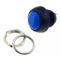 INTERRUPTOR MINI REDONDO 1PASO REBOTE 2TERMINALES 20A AZUL
