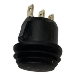 INTERRUPTOR REDONDO 2PASOS 3TERMINALES 10AMP NEGRO