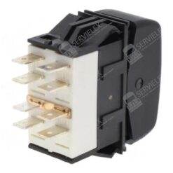 INTERRUPTOR TECLA KENWORTH 2PASOS 8TERMINALES LUZ DE DOMO P27-1040-10