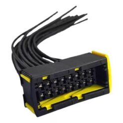 PAQUETE CONECTOR ARMADO 16VIAS COMPUTADORA PLD MERCEDES 15TERMINALES ANTIFLAMA CALIBRE 16 ORIGINAL