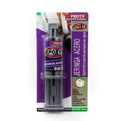 PEGAMENTO PRESTO JERINGA EPOXY PLASTI ACERO 24ML 5MIN