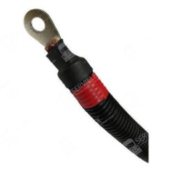 PUENTE BATERIA 25CM CABLE 2/0 TERMINAL OJILLO 3/8 ROJO (+)