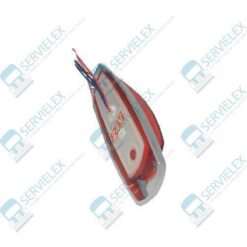 PLAFON 24V LATERAL 12LED T/PETERBILT ROJO