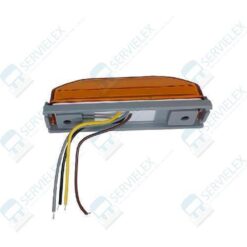 PLAFON 12V/24V KENWORTH LATERAL GEL ESTROBO AMBAR