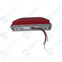 PLAFON 12V KENWORTH LATERAL GEL ESTROBO ROJO