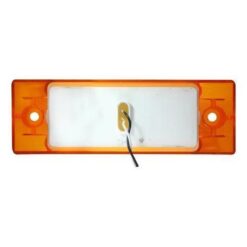 PLAFON 12V RECTANGULAR 4LED FIJO AMBAR