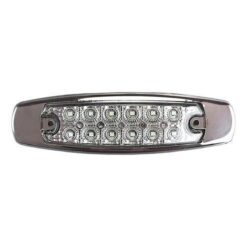 PLAFON 12V/24V LATERAL T/PETERBILT 12LED ESTROBO BCO