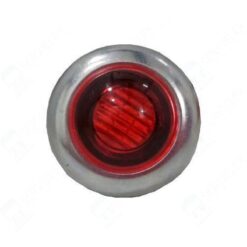 OJO DE AGUILA DELIMITADOR 12V (ECON) 2LED CROM ROJO