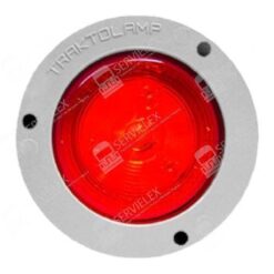 PLAFON 12V/24V REDONDO 2" ABS 3LED ROJO C/CONECTOR TRAKTOLAMP 8022R