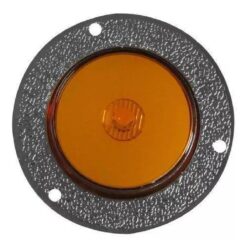 PLAFON 12V/24V REDONDO 2" CROM GEL ESTROBO AMBAR