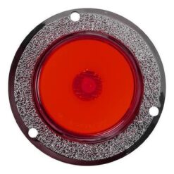PLAFON 12V/24V REDONDO 2" CROM GEL ESTROBO ROJO