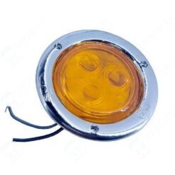 PLAFON 12V/24V 2" CROM 3LED FIJO LUNA AMB