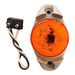 PLAFON 12V/24V 2" 3LED FIJO AMBAR BASE CON MONTAJE DE GIRO TRAKTOLAMP 8080A