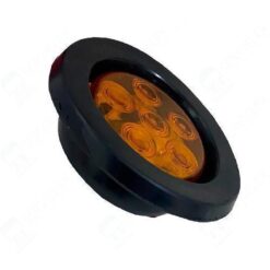 PLAFON 12V/24V REDONDO 2.5" HULE ANCHO 6LED C/CONECTOR AMB LUNA