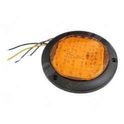 PLAFON 12V/24V REDONDO 4" ABS PLANO 30LED ESTROBO AMB