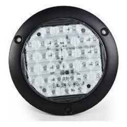 PLAFON 12V/24V REDONDO 4" ABS PLANO 30LED ESTROBO BCO