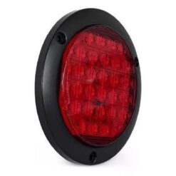PLAFON 12V REDONDO 4" ABS PLANO 30LED FIJO ROJO