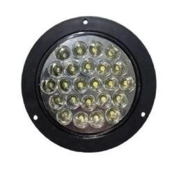 PLAFON 12V REDONDO 4" ABS 24LED 5HILERAS ESTROBO BLANCO
