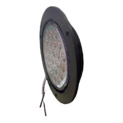 PLAFON 12V REDONDO 4" ABS 24LED 5HILERAS FIJO BLANCO