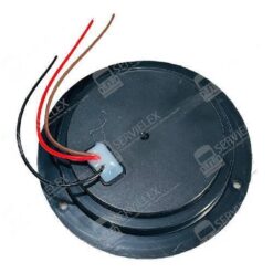 PLAFON 12V REDONDO 4" ABS 24LED 5HILERAS FIJO ROJO