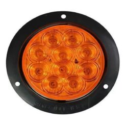 PLAFON 12V/24V REDONDO 4" ABS C/CONECTOR 10LED AMBAR TRAKTOLAMP 8002