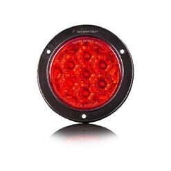 PLAFON 12V REDONDO 4" 7LEDS ROJO SELLADO TIPO PANAL ABS TECNOLAMP 761