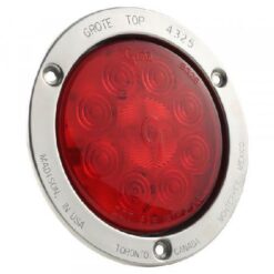 PLAFON 12V REDONDO 4" METALICO 10LED ROJO FIJO GROTE