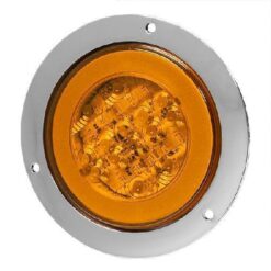 PLAFON 12V/24V REDONDO 4" CROM 22LED ESTROBO ARO GEL BLANCO AMB