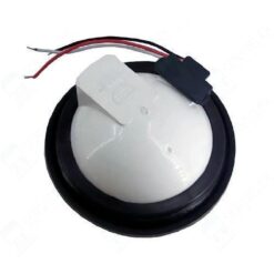 PLAFÓN 12V/24V REDONDO 4" HULE 7LED FIJO LUNA ROJO