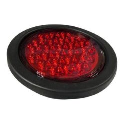 PLAFON 12V REDONDO 4" HULE 24LED ROJO