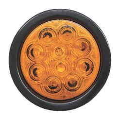 PLAFON 12V/24V REDONDO 4" HULE C/CONECTOR 10LED FIJO AMBAR TRAKTOLAMP 8000FA