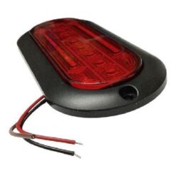 PLAFON 12V OVAL ABS PLANO 21LED ALTA/BAJA FIJO ROJO