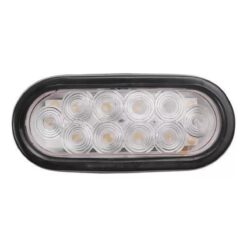 PLAFON OVAL 12V/24V HULE C/CONECTOR 10LED FIJO BLANCO TRAKTOLAMP 8045C