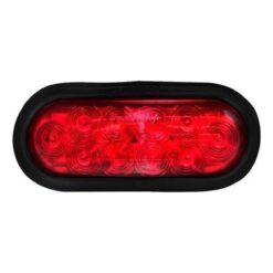 PLAFON OVAL 12V/24V HULE C/CONECTOR 10LED FIJO ROJO TRAKTOLAMP 8045R