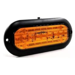 PLAFON 12V/24V OVAL ABS 21LED ALTA/BAJA Y ESTROBO AMBAR