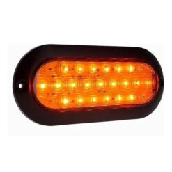 PLAFON 12V/24V OVAL ABS 21LED FIJO ALTA/BAJA  AMBAR