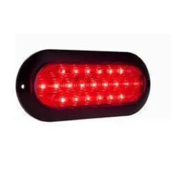 PLAFON 12V/24V OVAL ABS 21LED FIJO ALTA/BAJA  ROJO